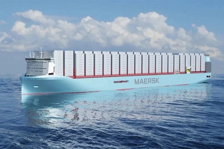 Maersk recebe navio movido a metanol verde